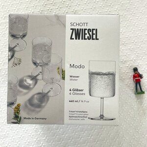 NWB Schott Zweisel Modo Tritan Water Glasses Set of 4 Made in Germany!